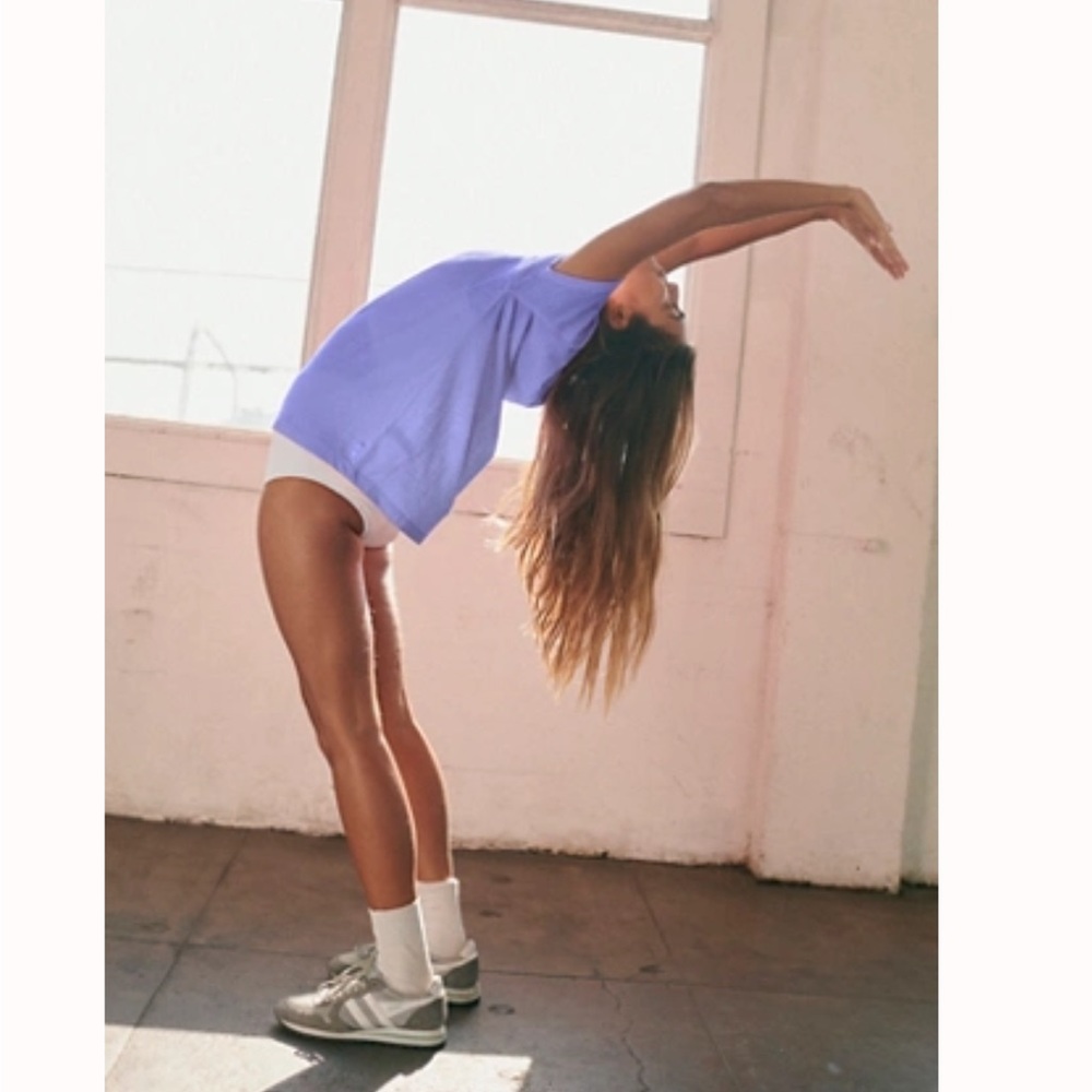 Free People Keep Rolling Solid Tee